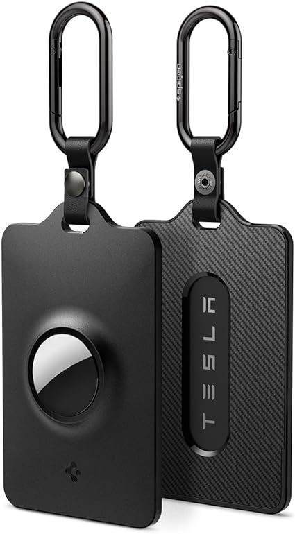 Spigen Air Fit Card Holder Case Designed for Tesla Key Cards and Airtag - 2 Pack