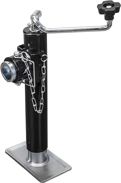 TCE ATR39003U-1 Torin Weld on Pipe Mount Swivel Trailer Jack: 2000 LBs Capacity, Black