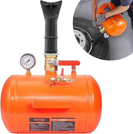 Tire Bead Seater, 5 Gal/19L Air Tire Bead Blaster with Pressure Gauge & Handle