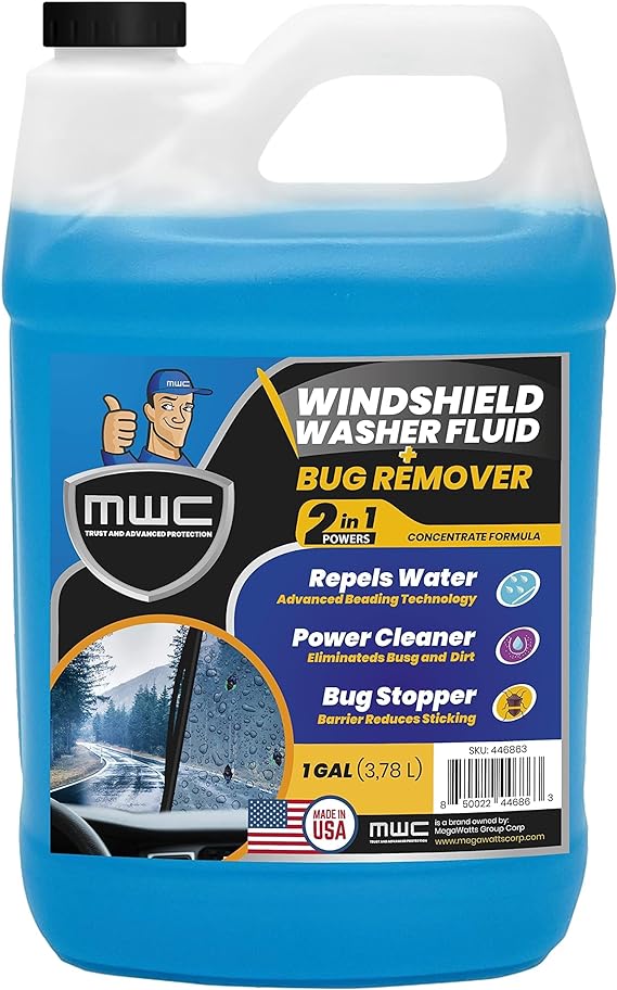 Windshield Washer Fluid, Ready to Use, Removes dirt, Safe for the environment, Removes grime, Streak