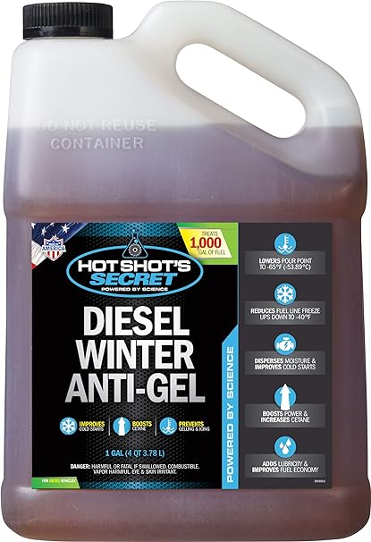 Hot Shot's Secret Diesel Winter Anti-Gel 1 Gallon, Amber